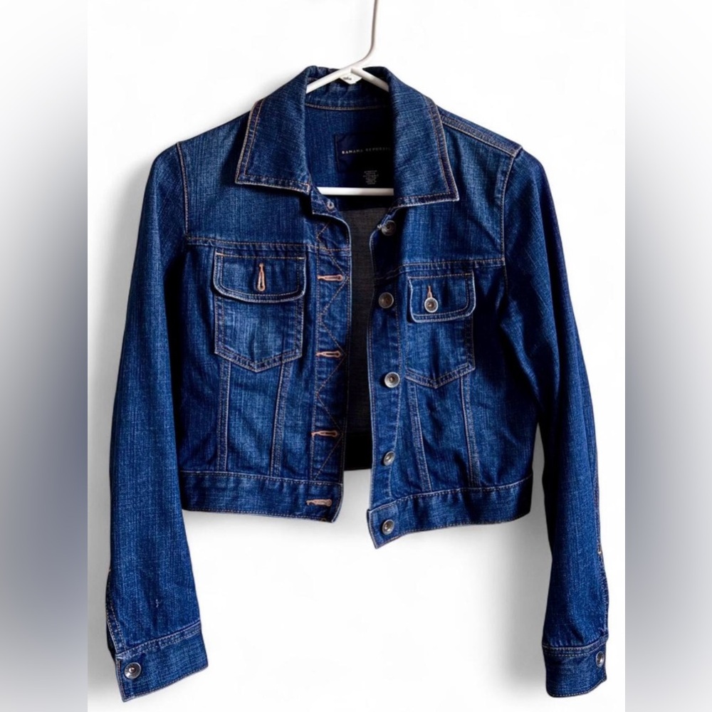(3 for $30) Banana Republic Dark Blue Jean Jacket